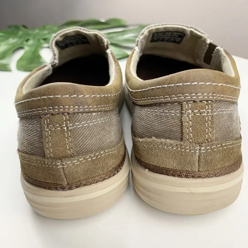 Skechers Landen Steller Loafers Casual Slip On Brown Comfort Shoes Men's 8